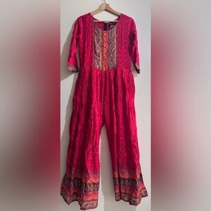 Sabhyata Vibrant Pink and Orange Jumpsuit